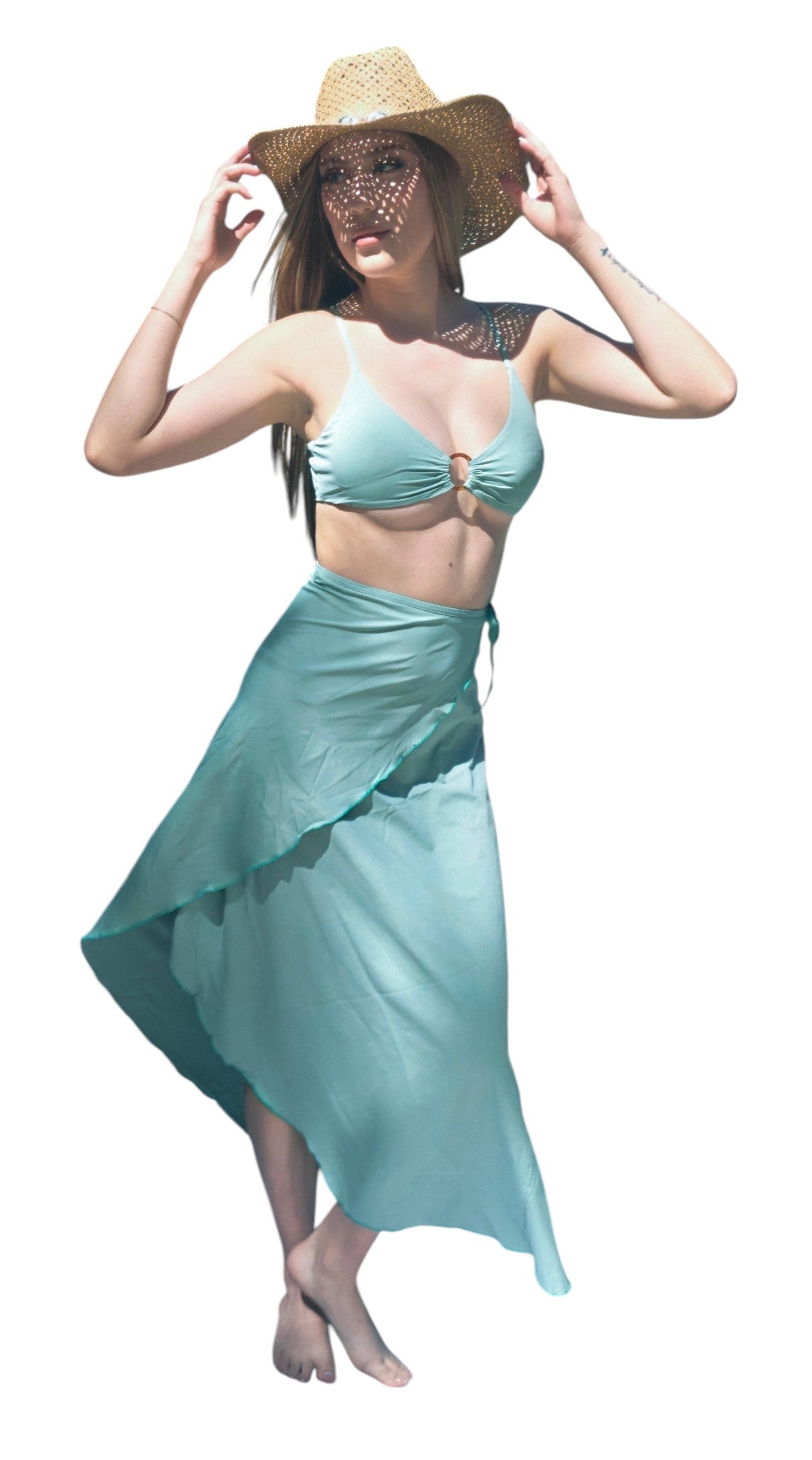 Day Green Wrap Skirt