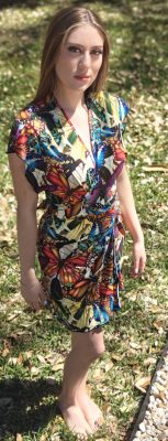 Butterfly Wrap Dress